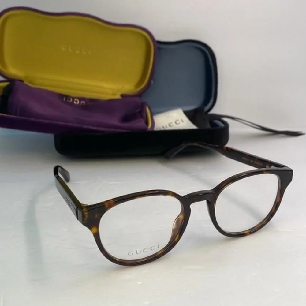 New Original - Gucci GG0827O Eyeglasses Unisex Full Rim Round Optical Frame